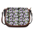 Watercolor Cattleya Pattern Print Saddle Bag