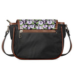 Watercolor Cattleya Pattern Print Saddle Bag