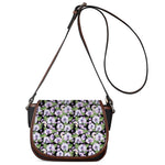 Watercolor Cattleya Pattern Print Saddle Bag