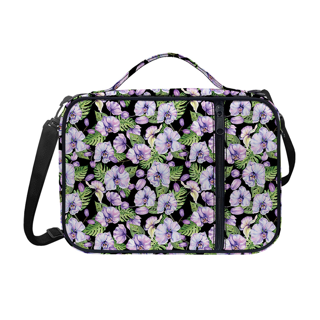 Watercolor Cattleya Pattern Print Shoulder Strap Bible Bag