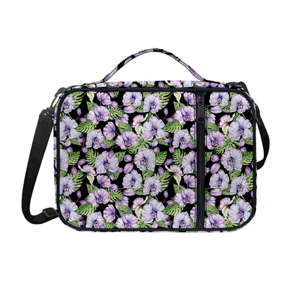 Watercolor Cattleya Pattern Print Shoulder Strap Bible Bag