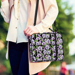 Watercolor Cattleya Pattern Print Shoulder Strap Bible Bag
