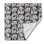 Watercolor Cattleya Pattern Print Silk Bandana