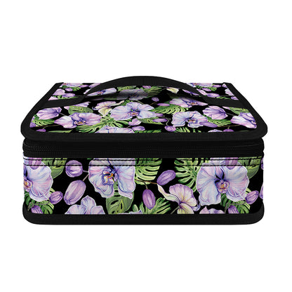Watercolor Cattleya Pattern Print Small Lunch Bag