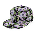 Watercolor Cattleya Pattern Print Snapback Cap