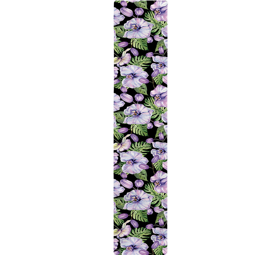 Watercolor Cattleya Pattern Print Table Runner