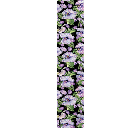 Watercolor Cattleya Pattern Print Table Runner