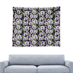Watercolor Cattleya Pattern Print Tapestry