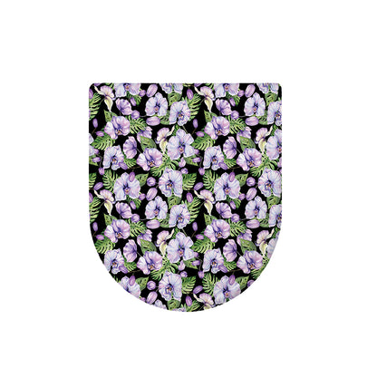 Watercolor Cattleya Pattern Print Toilet Lid Cover