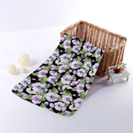 Watercolor Cattleya Pattern Print Towel