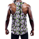 Watercolor Cattleya Pattern Print Training Tank Top