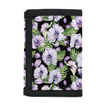 Watercolor Cattleya Pattern Print Trifold Wallet