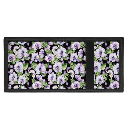 Watercolor Cattleya Pattern Print Trifold Wallet