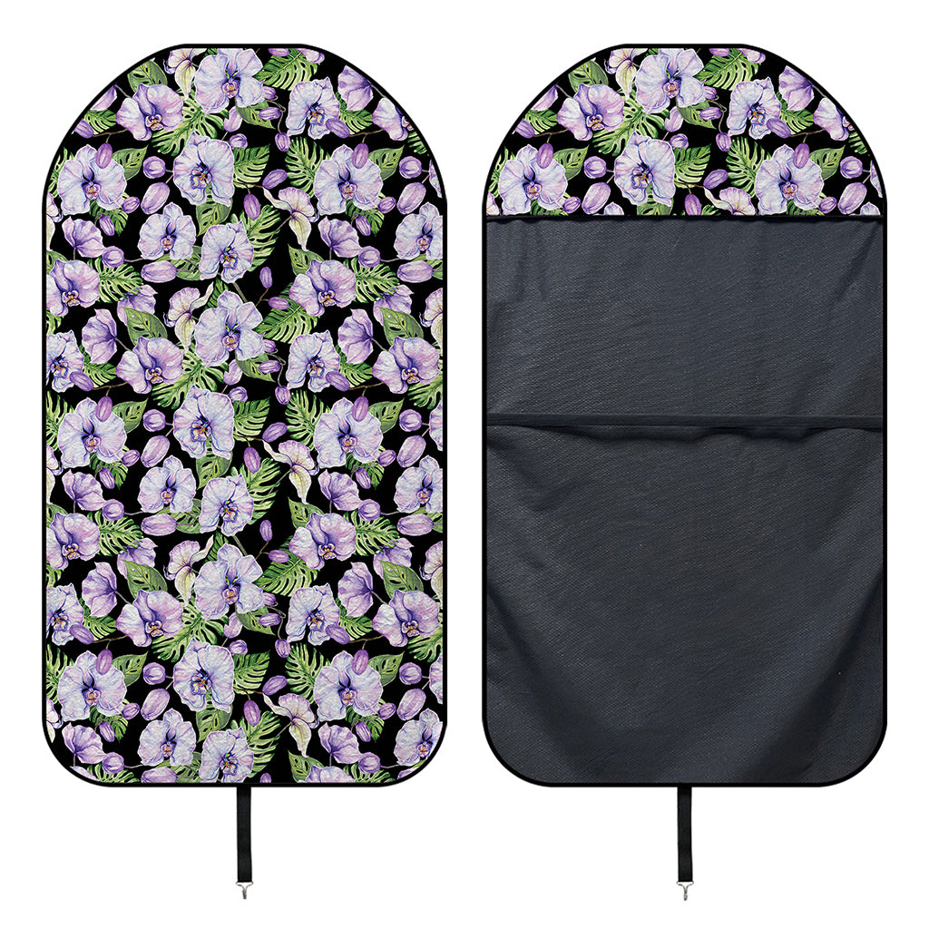 Watercolor Cattleya Pattern Print Waterproof Car Seat Cover