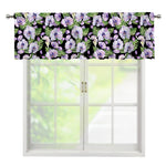 Watercolor Cattleya Pattern Print Window Valance
