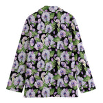 Watercolor Cattleya Pattern Print Women's Blazer