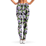 Watercolor Cattleya Pattern Print Women's Leggings