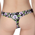 Watercolor Cattleya Pattern Print Women's Thong