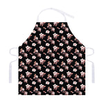 Watercolor Cherry Blossom Pattern Print Adjustable Apron