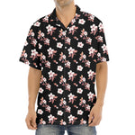 Watercolor Cherry Blossom Pattern Print Aloha Shirt