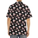 Watercolor Cherry Blossom Pattern Print Aloha Shirt