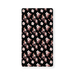 Watercolor Cherry Blossom Pattern Print Baby Crib Sheet