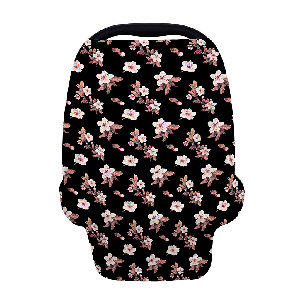 Watercolor Cherry Blossom Pattern Print Baby Seat Cover
