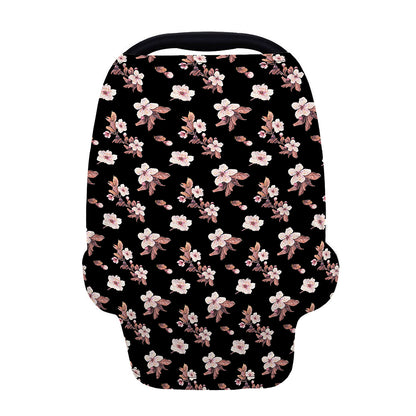 Watercolor Cherry Blossom Pattern Print Baby Seat Cover