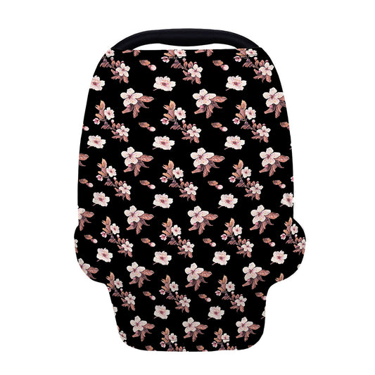 Watercolor Cherry Blossom Pattern Print Baby Seat Cover