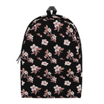 Watercolor Cherry Blossom Pattern Print Backpack