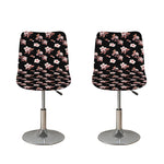 Watercolor Cherry Blossom Pattern Print Bar Stool Covers