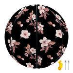 Watercolor Cherry Blossom Pattern Print Basketball