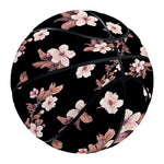 Watercolor Cherry Blossom Pattern Print Basketball