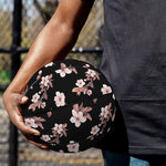 Watercolor Cherry Blossom Pattern Print Basketball