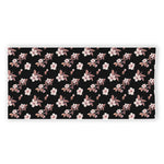 Watercolor Cherry Blossom Pattern Print Beach Towel