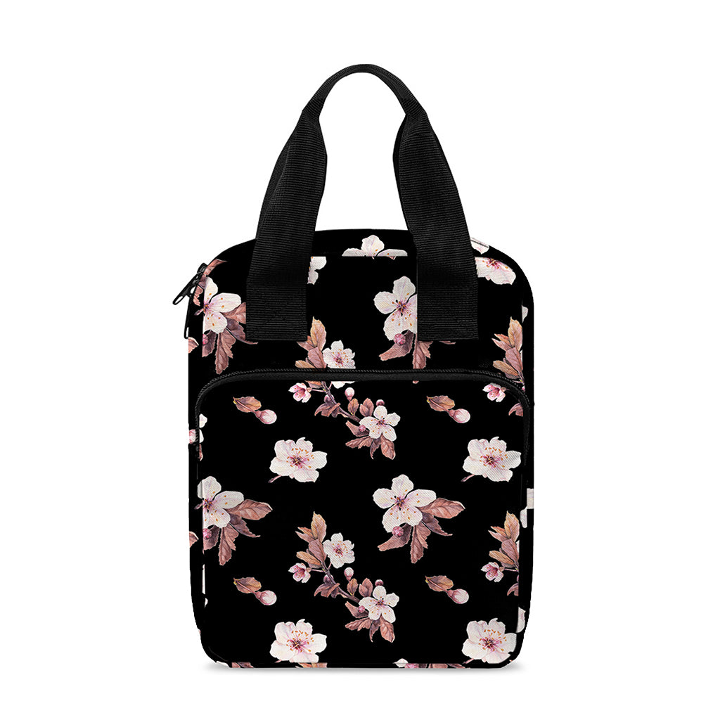 Watercolor Cherry Blossom Pattern Print Bible Tote Bag