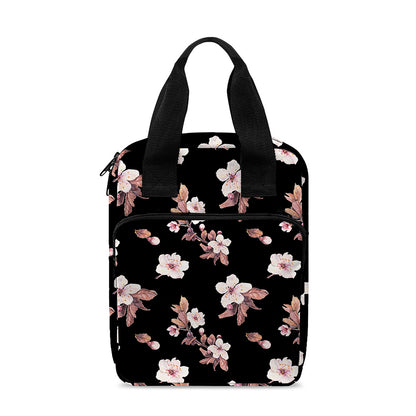 Watercolor Cherry Blossom Pattern Print Bible Tote Bag