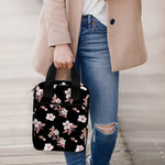 Watercolor Cherry Blossom Pattern Print Bible Tote Bag