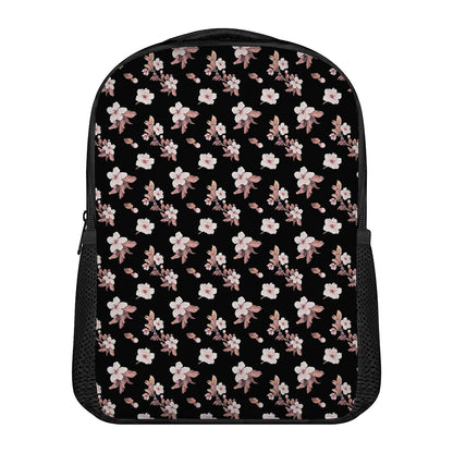 Watercolor Cherry Blossom Pattern Print Casual Backpack