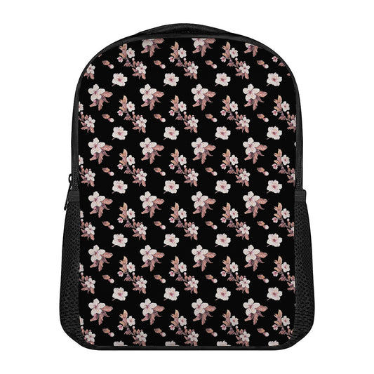 Watercolor Cherry Blossom Pattern Print Casual Backpack