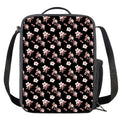 Watercolor Cherry Blossom Pattern Print Crossbody Lunch Bag
