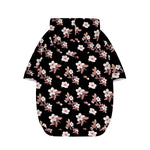 Watercolor Cherry Blossom Pattern Print Dog Zip Up Hoodie