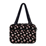 Watercolor Cherry Blossom Pattern Print Double Strap Bible Bag
