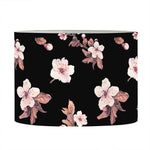 Watercolor Cherry Blossom Pattern Print Drum Lamp Shade
