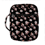 Watercolor Cherry Blossom Pattern Print Front Pocket Bible Bag