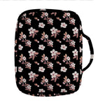 Watercolor Cherry Blossom Pattern Print Front Pocket Bible Bag