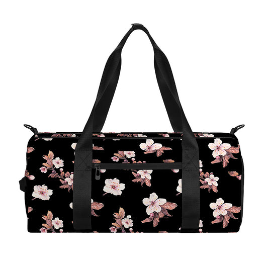 Watercolor Cherry Blossom Pattern Print Gym Bag