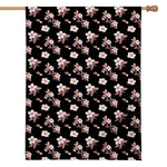 Watercolor Cherry Blossom Pattern Print House Flag