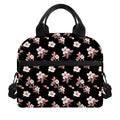 Watercolor Cherry Blossom Pattern Print Insulated Lunch Bag