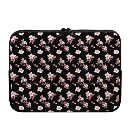 Watercolor Cherry Blossom Pattern Print Laptop Sleeve
